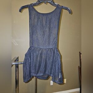 Black Mesh Sleeveless Top